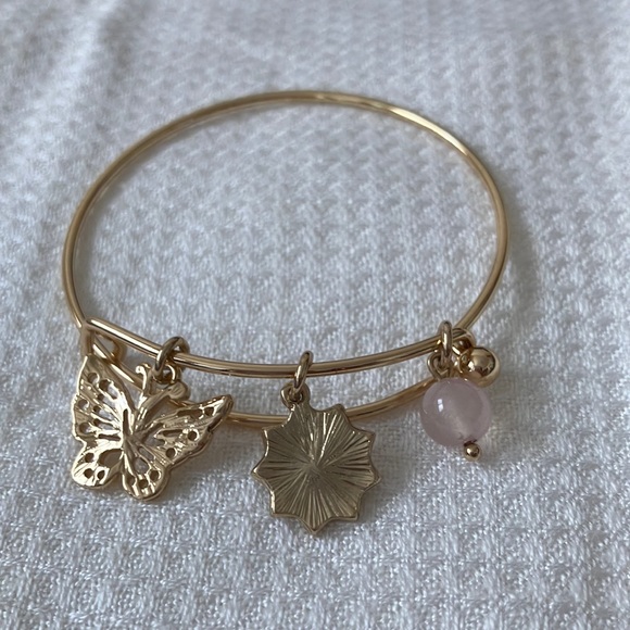 Bangle charm bracelet butterfly - Picture 4 of 4